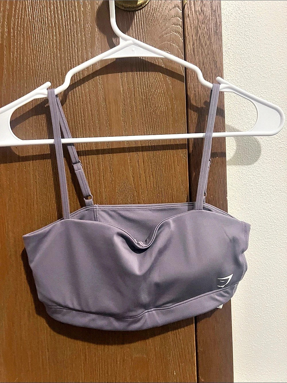 Gymshark Bandeau Sports Bra Purple Athletic Camisole